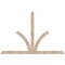 Ekena Millwork Richland Smooth Timber Gable Bracket, Douglas Fir, 72"W x 48"H x 1 1/2"D x 3 1/2"F, 16/12 Pitch GBW072X48X0204RIC00SDF - alternate 1